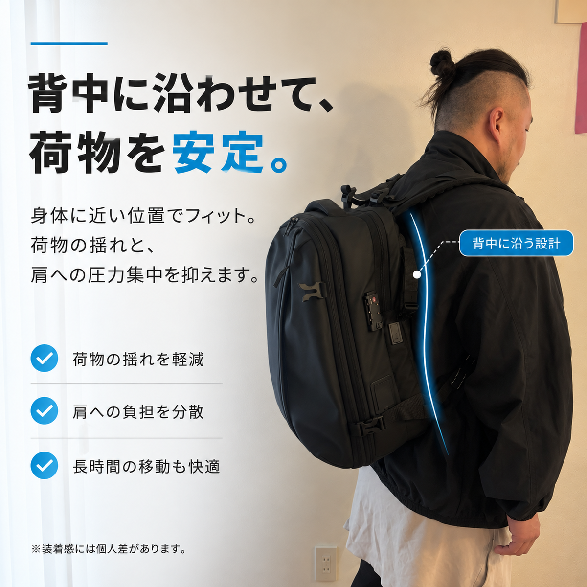 圧縮バックパック