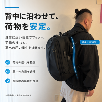 圧縮バックパック